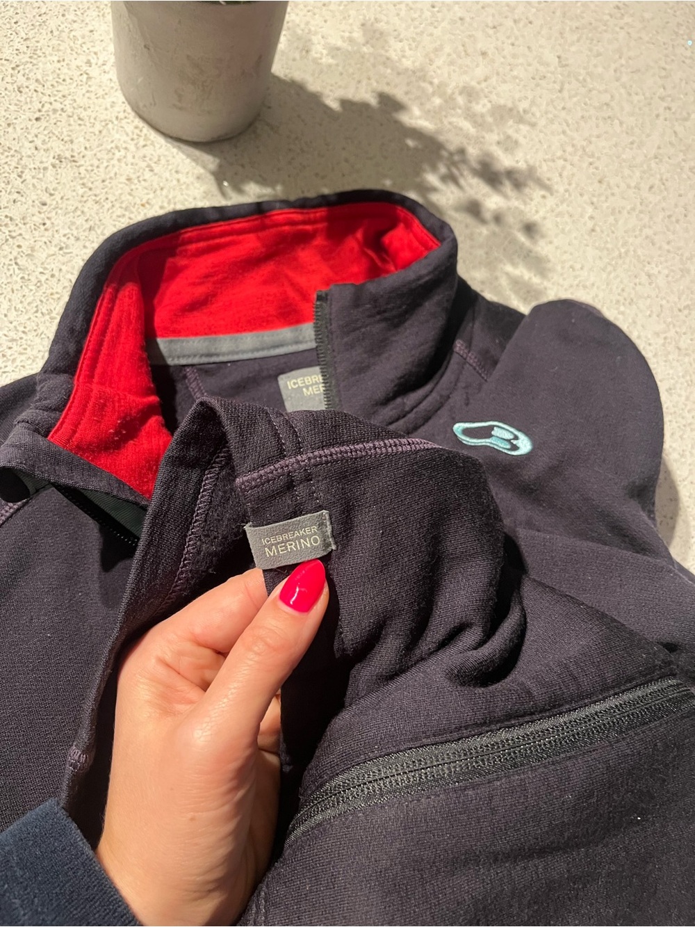 Icebreaker Sz S Women’s Zip Fleece Merino Wool in Plum Purple - Picture 9 of 15
